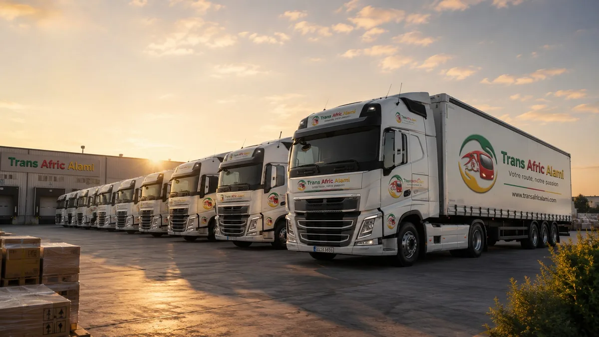 La flotte de camions TRANS AFRIC ALAMI