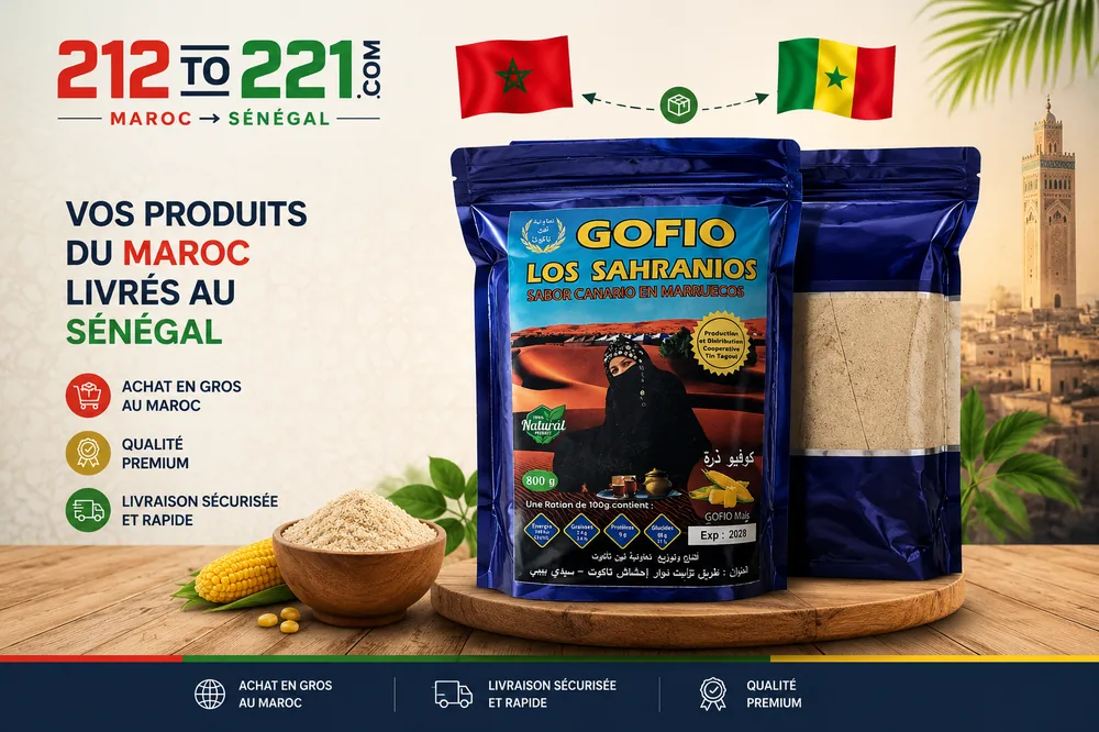 Livraison de Gofio Los Sahranios à Dakar